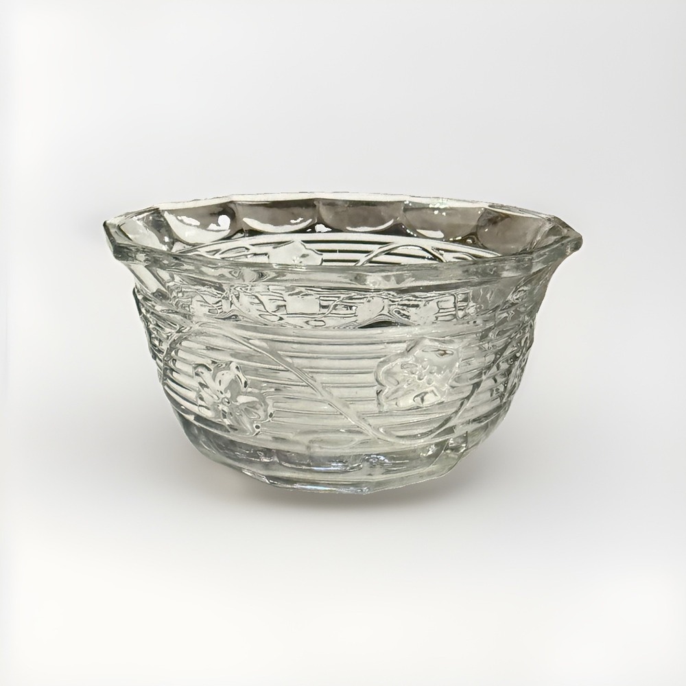 Vintage Anchor Hocking Avalon Clear Glass Individual Salad Bowl 5.5"